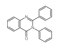 4(3H)-Quinazolinone,2,3-diphenyl- Structure