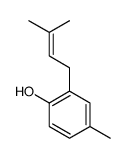 4-methyl-2-(3-methylbut-2-enyl)phenol Structure