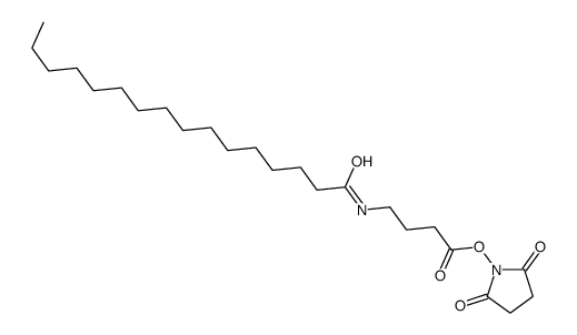 (2,5-dioxopyrrolidin-1-yl) 4-(hexadecanoylamino)butanoate Structure