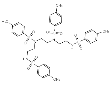 1,4,7,10-四(对甲苯磺酰胺)癸烷结构式