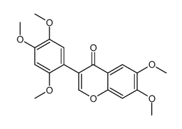 2',4',5',6,7-Pentamethoxyisoflavone Structure