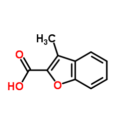 3-甲基苯并呋喃-2-羧酸结构式
