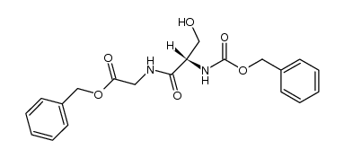 N-(Benzyloxycarbonyl)-L-seryl-glycine benzyl ester结构式