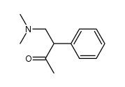4-dimethylamino-3-phenyl-butan-2-one结构式