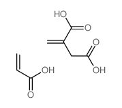 2-methylidenebutanedioic acid,prop-2-enoic acid Structure
