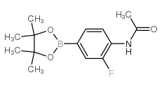 3-氟-4-乙酰氨基苯硼酸频哪醇酯结构式