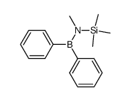 (Methyl(trimethylsilyl)amino)diphenylboran结构式