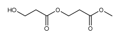 methyl β-(β-hydroxypropionyloxy)propionate Structure