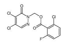 (4,5-二氯-6-氧代-1,6-二氢吡嗪-1-基)-2-氯-6-氟苯甲酸甲酯结构式