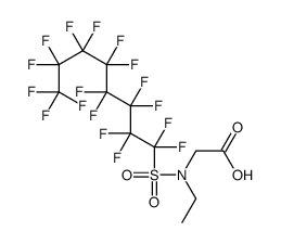 N-ethyl-N-[(heptadecafluorooctyl)sulphonyl]glycine Structure