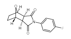 N-(p-Fluorophenyl)-7-oxabicyclo(2.2.1)heptane-2,3-dicarboximide结构式
