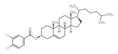 胆甾烯基 3,4-二氯苯甲酸酯结构式