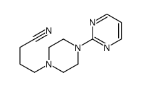 4-(4-pyrimidin-2-ylpiperazin-1-yl)butanenitrile结构式