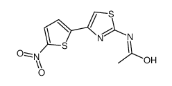 N-[4-(5-Nitro-2-thienyl)-2-thiazolyl]acetamide结构式