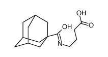 4-[(1-金刚烷羰基)氨基]丁酸结构式