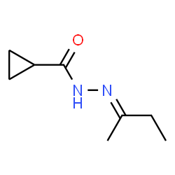 Cyclopropanecarboxylic acid, (1-methylpropylidene)hydrazide (9CI) Structure