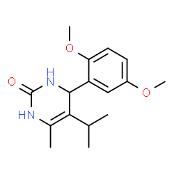 2(1H)-Pyrimidinone,4-(2,5-dimethoxyphenyl)-3,4-dihydro-6-methyl-5-(1-methylethyl)-(9CI)结构式