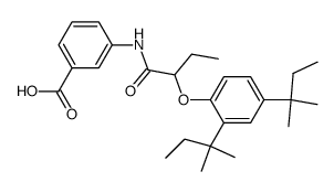 3-{2-[2,4-Bis-(1,1-dimethyl-propyl)-phenoxy]-butyrylamino}-benzoic acid Structure