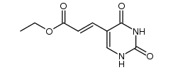ethyl-3-(2,4-dioxo-1,2,3,4-tetrahydropyrimidin-5-yl)acrylate Structure