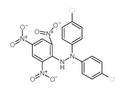 1,1-bis(4-chlorophenyl)-2-(2,4,6-trinitrophenyl)hydrazine结构式
