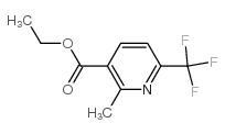 2-甲基-6-三氟甲基烟酸乙酯结构式