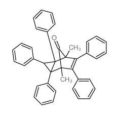 endo-1,5-dimethyl-2,3,4,6,7-pentaphenyltricyclo<3.2.1.02,4>-6-octen-8-one Structure
