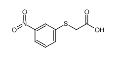 (3-nitro-phenylsulfanyl)-acetic acid结构式