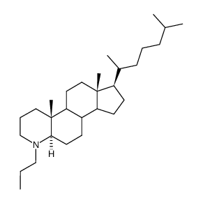 N-Propyl-4-aza-5α-cholestan结构式