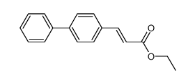 3-biphenyl-4-yl-acrylic acid ethyl ester结构式