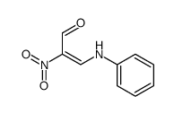 3-anilino-2-nitro-acrylaldehyde Structure