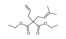 2-(3-methyl-2-buten-1-yl)-2-(2-propen-1-yl)malonic acid, diethyl ester Structure