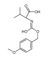 (2S)-2-[(4-methoxyphenyl)methoxycarbonylamino]-3-methylbutanoic acid结构式