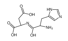 (S)-2-((S)-2-氨基-3-(1H-咪唑-4基)丙酰胺基)琥珀酸结构式