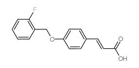 3-[4-[(2-fluorophenyl)methoxy]phenyl]prop-2-enoic acid结构式