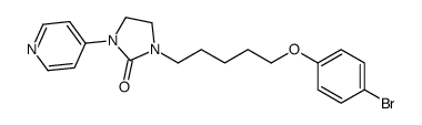 1-[5-(4-bromophenoxy)pentyl]-3-pyridin-4-ylimidazolidin-2-one Structure
