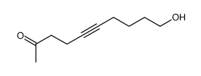 10-hydroxy-5-decyne-2-one Structure