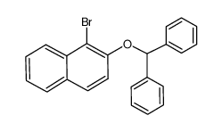 1-bromo-2-naphthyl diphenylmethyl ether Structure