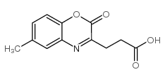 3-(6-methyl-2-oxo-1,4-benzoxazin-3-yl)propanoic acid结构式