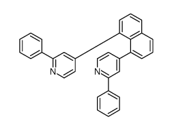 2-phenyl-4-[8-(2-phenylpyridin-4-yl)naphthalen-1-yl]pyridine结构式