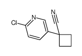 1-(6-氯-3-吡啶)环丁烷甲腈结构式