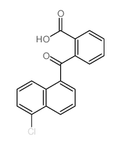 2-(5-chloronaphthalene-1-carbonyl)benzoic acid结构式