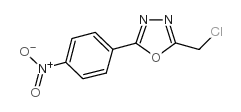 2-(chloromethyl)-5-(4-nitrophenyl)-1,3,4-oxadiazole Structure