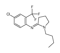 1-butyl-N-[4-chloro-2-(trifluoromethyl)phenyl]pyrrolidin-2-imine Structure