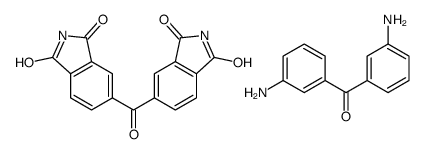 聚(3,3'-二氨基二苯甲酮-co-3,3',4,4'-二苯甲酮四甲酸二酐)结构式