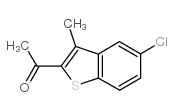 2-乙酰基-5-氯-3-甲基苯并[B]噻吩结构式