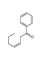 (E)-1-苯基-3-庚烯-1-酮结构式