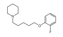 1-[5-(2-fluorophenoxy)pentyl]piperidine结构式