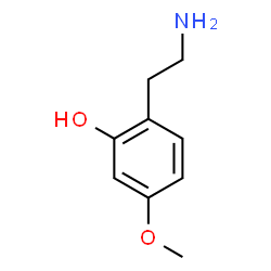 2-(2-Aminoethyl)-5-methoxyphenol structure