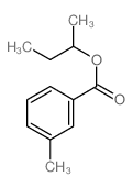 Benzoic acid,3-methyl-, 1-methylpropyl ester结构式