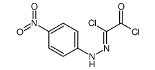 2-chloro-2-[(4-nitrophenyl)hydrazinylidene]acetyl chloride结构式